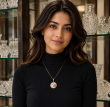 Load image into Gallery viewer, Leo Rose Gold Coin Necklace