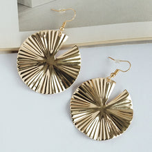 Load image into Gallery viewer, TRIBAL ZONE GOLDEN PLITED EARRING
