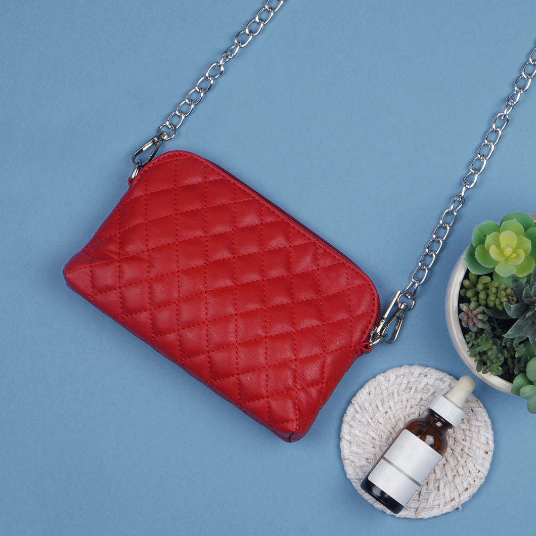 TRIBAL ZONE TRENDY CLASSY RED SLING BAG