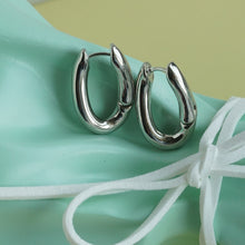 Load image into Gallery viewer, Sleek Gold/Silver hoop earrings