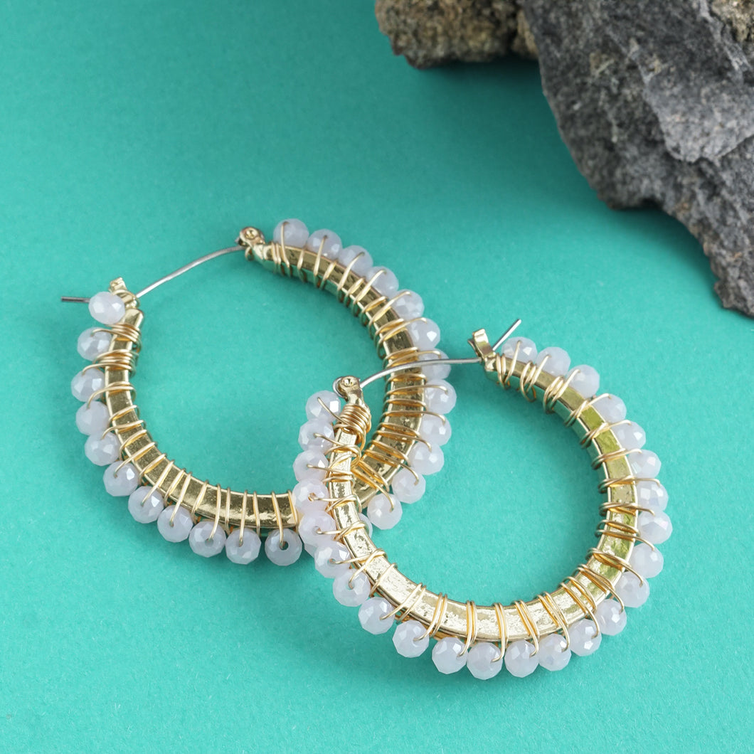 TRIBAL ZONE FANCY HOOP EARRING