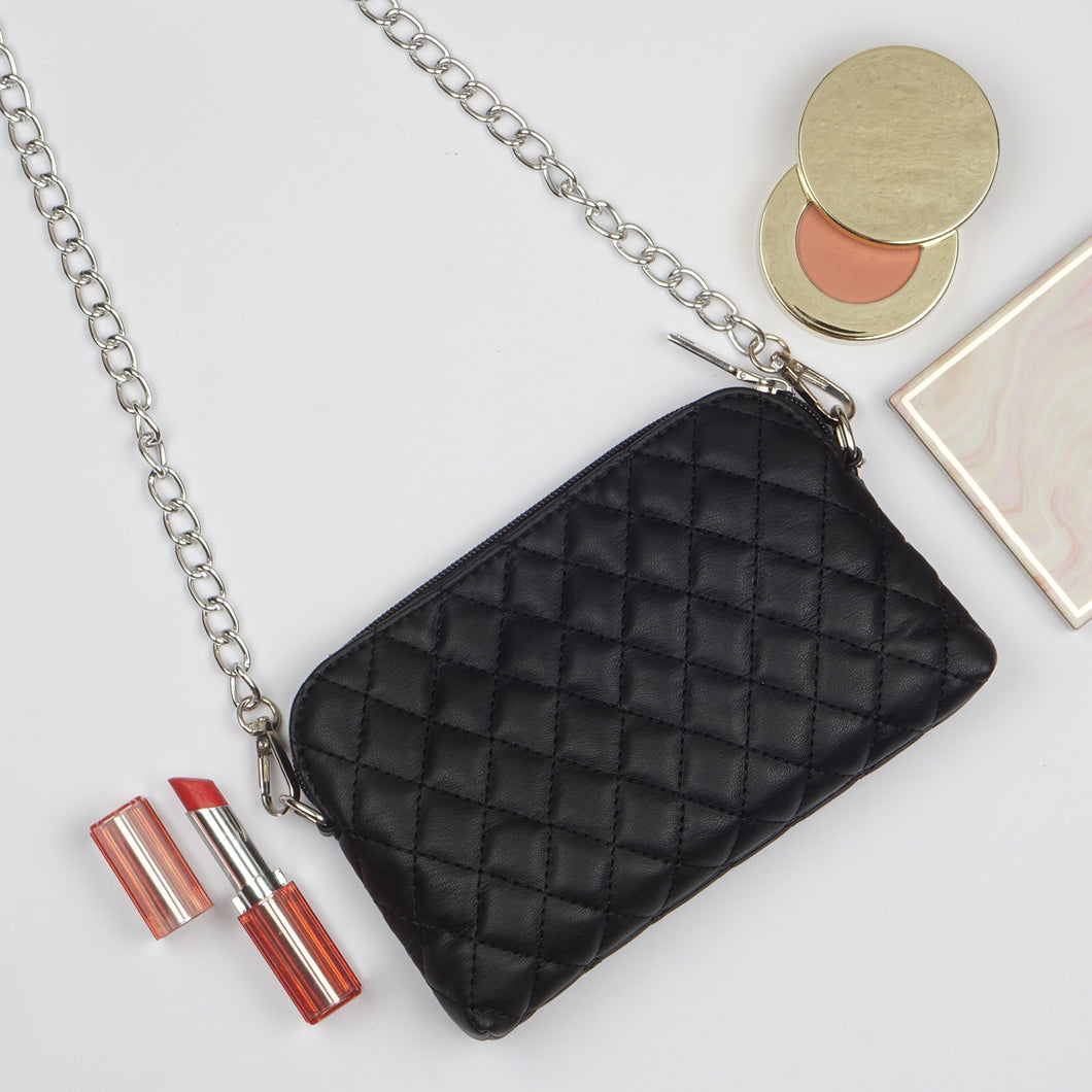 TRIBAL ZONE CLASSY BLACK SLING BAG