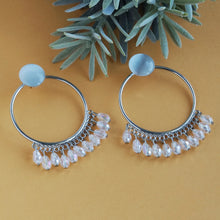 Load image into Gallery viewer, Ethnic Crystal Drop Hoop Earrings