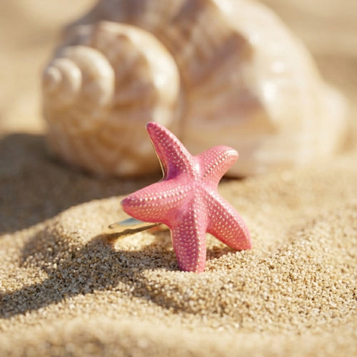 Pink Starfish Ring