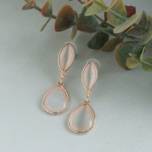 Load image into Gallery viewer, Rose Gold Drop Earrings