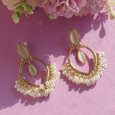 Ethnic Earrings with Pearl Details