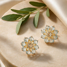 Load image into Gallery viewer, Primavera Floral Multi-Stone Stud Earrings