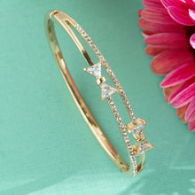 Load image into Gallery viewer, TRIBAL ZONE PREETY   BOW  GOLDEN BANGLE