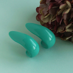 Trendy crescent moon-shaped earrings