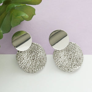 TRIBAL ZONE GORGEOUS  SILVER  DROP EARRING