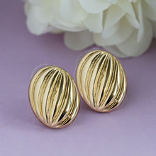 Load image into Gallery viewer, TRIBAL ZONE GOLD TONED STUD EARRING