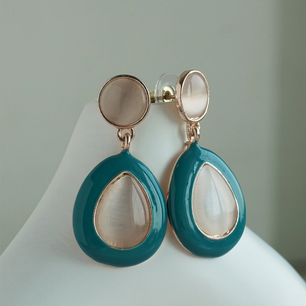 Drop-Shaped Modern Statement Earrings