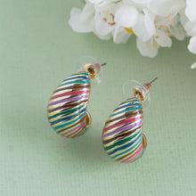 Load image into Gallery viewer, TRIBAL ZONE FANCY  MULTICOLOR  STUD EARRING