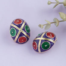 Load image into Gallery viewer, TRIBAL ZONE MULTICOLOUR ETHNIC STUD EARRING