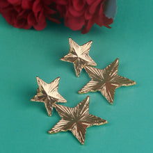 Load image into Gallery viewer, TRIBAL ZONE STAR DANGLE GOLDEN EARRING