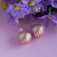 Load image into Gallery viewer, Modern hoop earrings with textured design