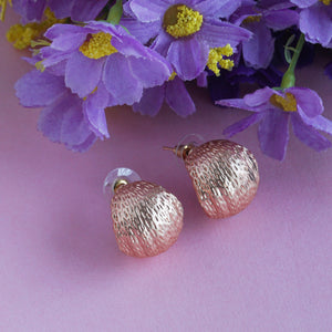Modern hoop earrings with textured design