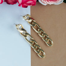 Load image into Gallery viewer, TRIBAL ZONE LINKED CHAIN DROP EARRING