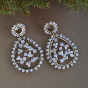 TRIBAL ZONE DESGINER TEAR DROP EARRING
