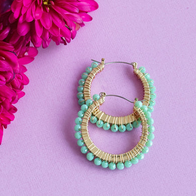 TRIBAL ZONE FANCY HOOP EARRING