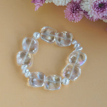 Load image into Gallery viewer, TRIBAL ZONE GLOSSY WHITE SEA  STONE BRECELATE