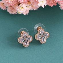 Load image into Gallery viewer, TRIBAL ZONE GORGEOUS STONE STUDED GOLDEN STUD EARRING