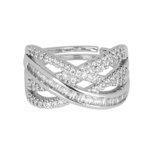 Load image into Gallery viewer, Title: Criss-Cross Diamond Ring