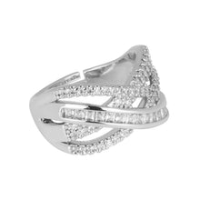 Load image into Gallery viewer, Title: Criss-Cross Diamond Ring