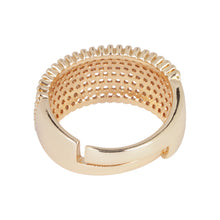 Load image into Gallery viewer, Pave Gold Band Ring