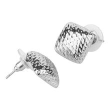 Load image into Gallery viewer, TRIBAL ZONE CLASSY SILVER  STUD EARRINGS