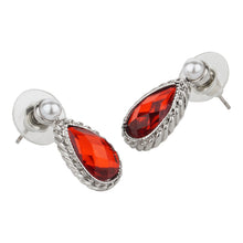 Load image into Gallery viewer, TRIBAL ZONE STYLISH RED MINI TEAR DROP STUD EARRINGS