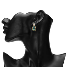 Load image into Gallery viewer, TRIBAL ZONE STYLISH GREEN   MINI TEAR DROP STUD EARRINGS