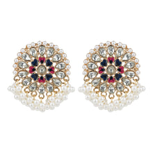 Load image into Gallery viewer, TRIBAL ZONE INDIAN MULTI COLOUR STUD EARRING