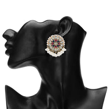 Load image into Gallery viewer, TRIBAL ZONE INDIAN MULTI COLOUR STUD EARRING