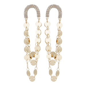 TRIBAL ZONE SIZZLING DAZZILING GOLDEN EARRINGS