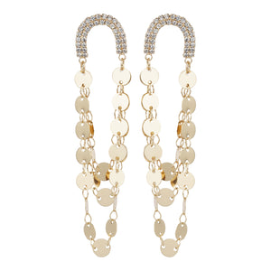 TRIBAL ZONE SIZZLING DAZZILING GOLDEN EARRINGS