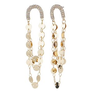 TRIBAL ZONE SIZZLING DAZZILING GOLDEN EARRINGS