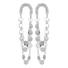 Load image into Gallery viewer, TRIBAL ZONE SIZZLING DAZZILING SILVER  EARRINGS