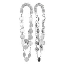 Load image into Gallery viewer, TRIBAL ZONE SIZZLING DAZZILING SILVER  EARRINGS