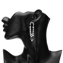 Load image into Gallery viewer, TRIBAL ZONE SIZZLING DAZZILING SILVER  EARRINGS