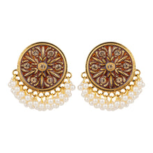 Load image into Gallery viewer, TRIBAL ZONE INDIAN ALLURING CIRCUL SHAPE STUD EARRING