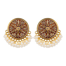 Load image into Gallery viewer, TRIBAL ZONE INDIAN ALLURING CIRCUL SHAPE STUD EARRING