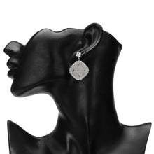 Load image into Gallery viewer, TRIBAL ZONE  SILVER  DAZZILING STONE PARTY WEAR DROP EARRING