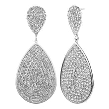 Load image into Gallery viewer, TRIBAL ZONE SILVER   AMAZING TEAR DROP PARTY WEAR DROP EARRING