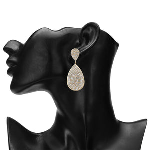 TRIBAL ZONE GOLDEN  AMAZING TEAR DROP PARTY WEAR DROP EARRING