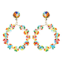 Load image into Gallery viewer, Boho Beaded Hoops