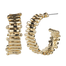 Load image into Gallery viewer, TRIBAL ZONE BEAUTIFUL GOLDEN C HOOP EARRING