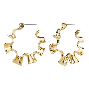 TRIBAL ZONE GOLDEN ESTHETIC C HOOP EARRING