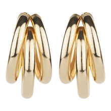 Load image into Gallery viewer, TRIBAL ZONE STUNNING GOLDEN C HOOP STUD EARRING