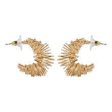 Load image into Gallery viewer, Golden Wire Hoop Earrings